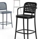 Hoker barowy z oparciem i podłokietnikami 822 