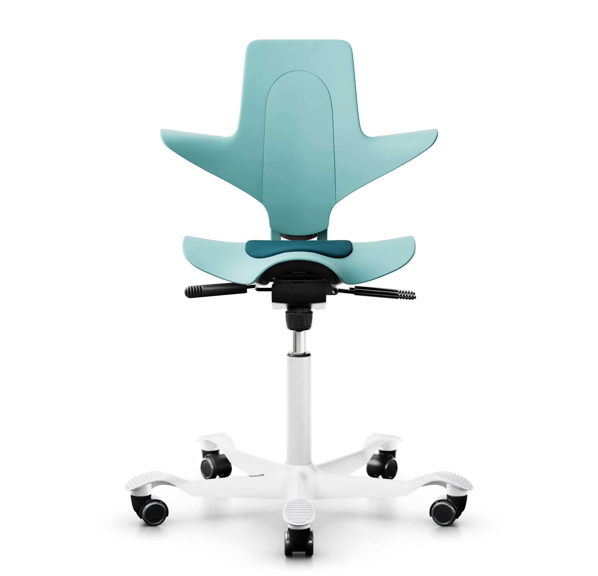 Silla Hbada HAG Capisco 8010 Puls Silla Giratoria De Oficina (cuenco: Gris Claro, Estructura: Negro Capisco Puls Seat Colors